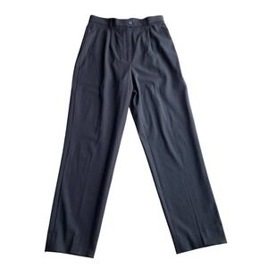 Carlisle Wool Trouser Dress Pant Navy Blue Size 6 Vintage High Waist Workwear